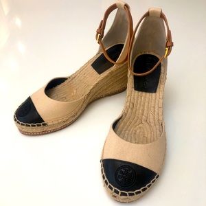 COPY - Tory Burch Color-Block Espadrille Wedge